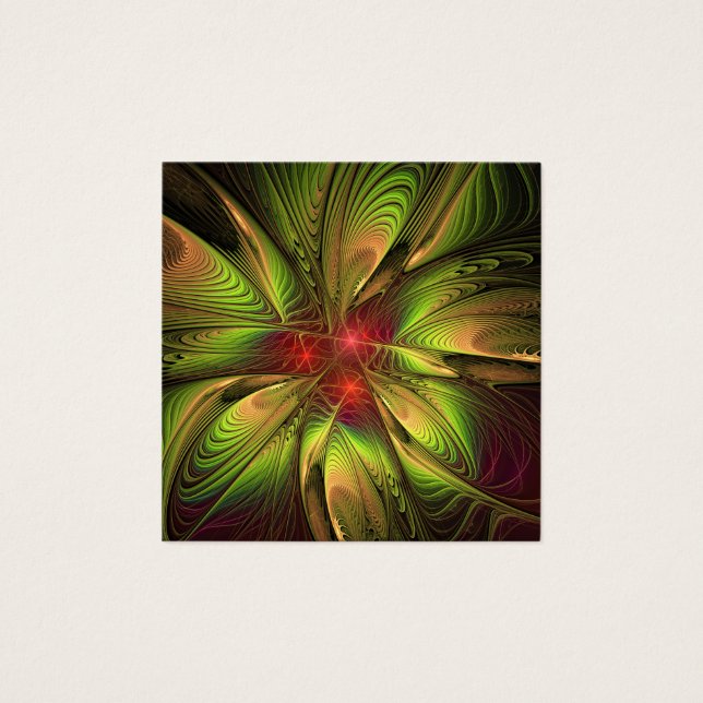 Flores de fantasia fractal suaves e tenra (Frente)