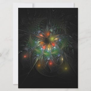 Flores de fantasia fractal suaves e tenra