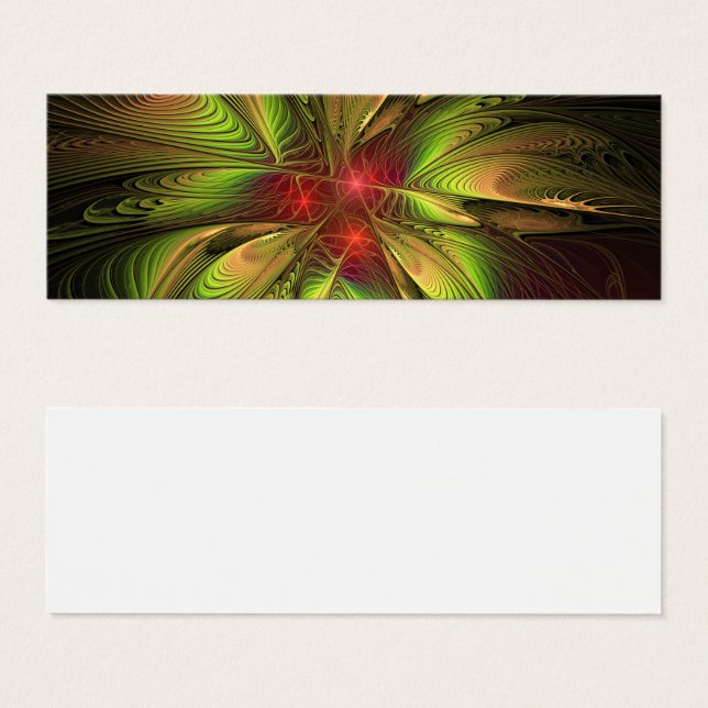 Flores de fantasia fractal suaves e tenra (Frente & Verso)