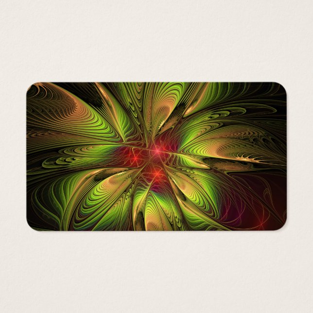 Flores de fantasia fractal suaves e tenra (Frente)