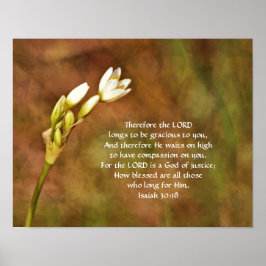 Flores de Fé Isaiah 30:8 Art Poster