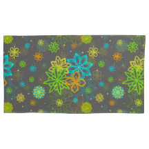 Flores de feltro - Pillowcase do padrão do Emmy