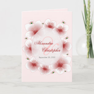 Flores de Flor Vermelha Anúncio de Casamento Român