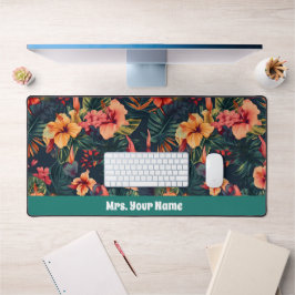 Flores De Hibisco, Um Padrão Floral Tropical