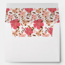 Flores de Hibiscus Envelope personalizado
