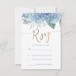 flores de hydrangea azul casamento RSVP