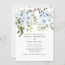 Flores de inverno | Convites à Festa de noivado