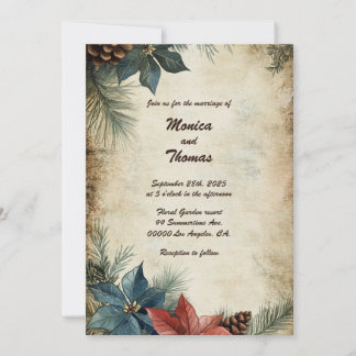 Flores de inverno de Aquarela: Convite para Casame