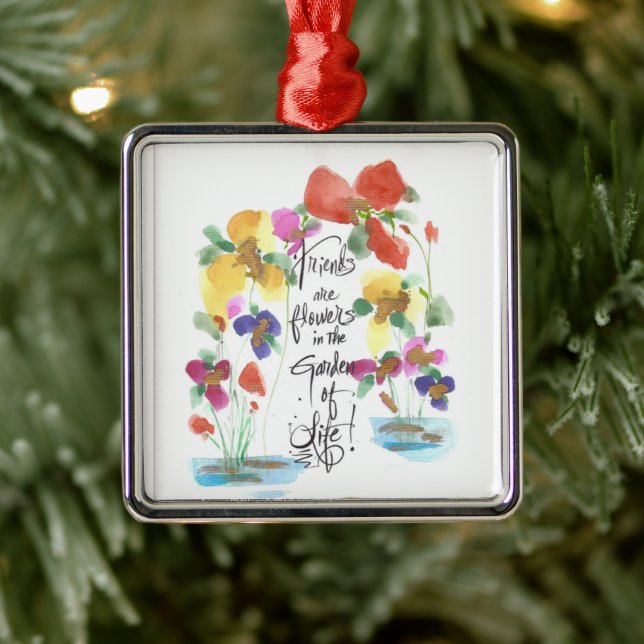 **FLORES DE JARDIM** MEU AMIGO ORNAMENTO METAL (Árvore)