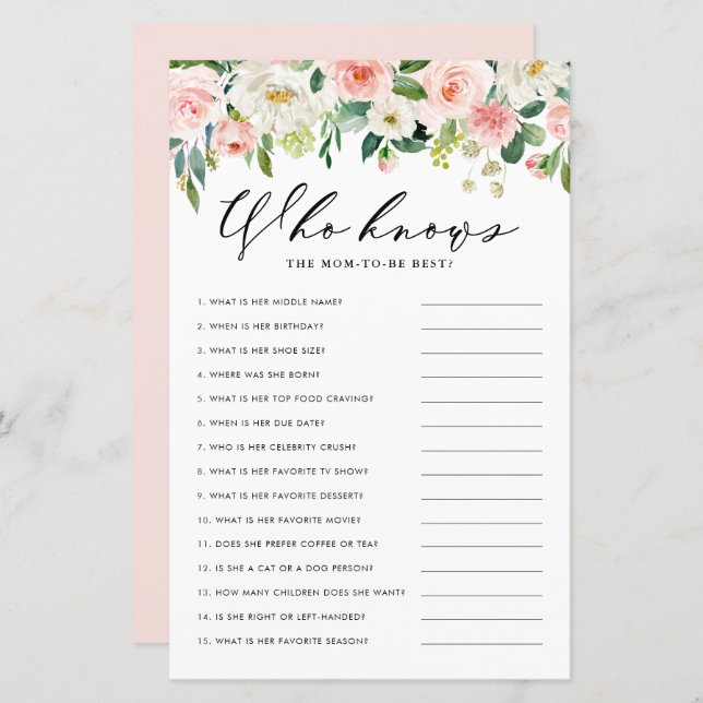 Flores de jardim que conhecem a mãe o melhor jogo  (Frente/Verso)