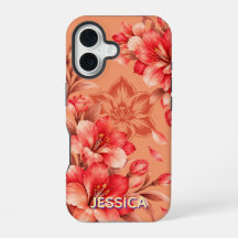 Flores de Lírio de Coral Elegantes Personalizadas