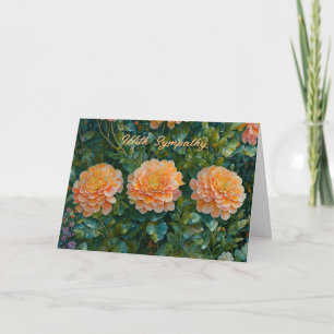 Flores de Mãe Laranja num Cartão de condolências d