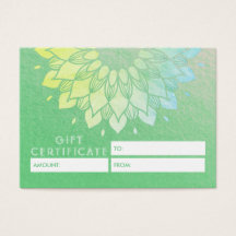 Flores de Mandala Douradas do Certificado de Prese