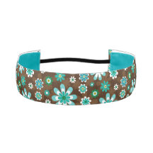 Flores de Mod Castanho e Azul