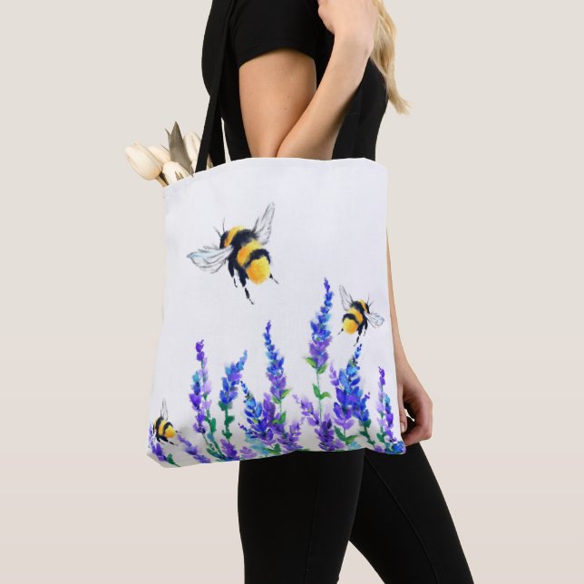 Flores De Mola De Bee Tote (Close Up)