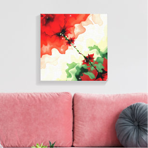Flores de Natal Frequências Premium Canvas Envolvi