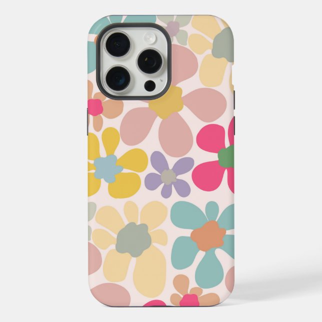 Flores De Ondas Retro Pastel (Verso)