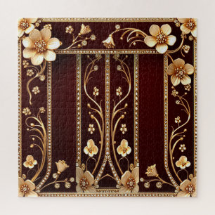 Flores de Ouro borgonhetas Quebra-cabeça de serra