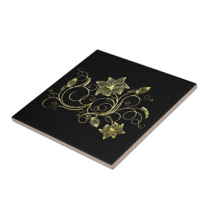 Flores de Ouro - Dourado - Escolha / Adicione Sua