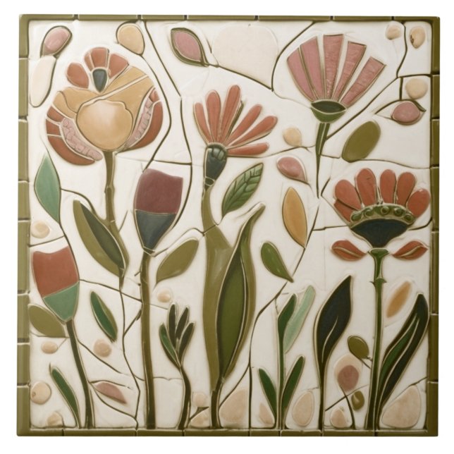 Flores de outono Whimsical (Frente)