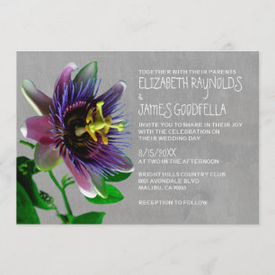 Flores de Paixão Convites de Casamento