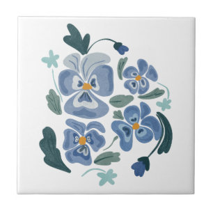 Flores de Pansy Azul Pansias Estéticas