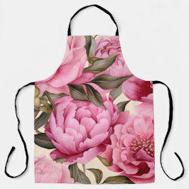 Flores de Peônias de Aquarela Elegante