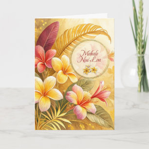 Flores de Plumeria de Agradecimento Havaiano