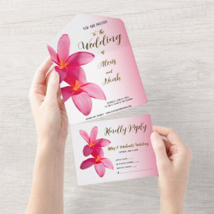 Flores de Plumeria Rosa, Floral, Casamento