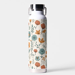 Flores De Portas Retro Padrões Flamentais Botânico