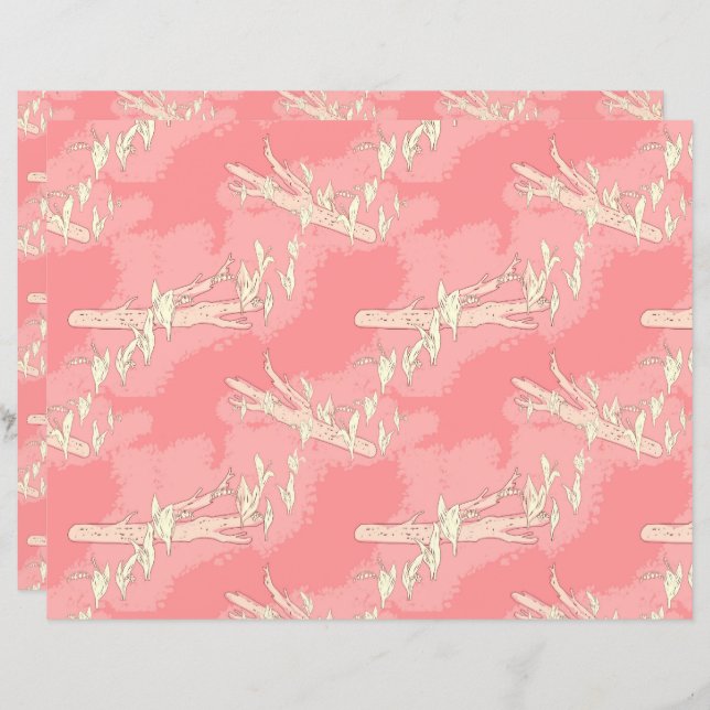 Flores de primavera, lírio-do-vale, rosa (Frente/Verso)