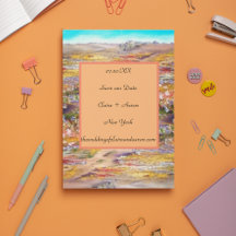 Flores de primavera paisagem plana Salvar cartão d