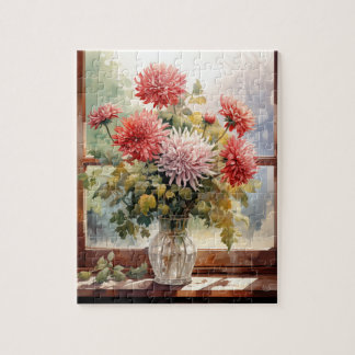 Flores De Queda Chrysanthemum Quebra-cabeça 110 Pc