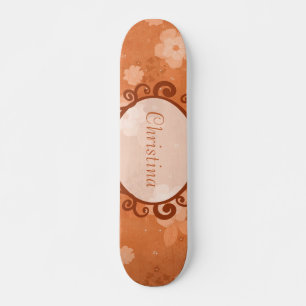 Flores de queda Mini skateboard