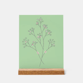 Flores de Respiro de Bebê - Arte de Linha Fina