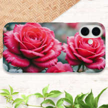 Flores de Rosa Vermelha Floral Elegante