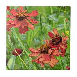 FLORES DE RUDBECKIA VERMELHA