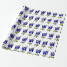 Flores de Texas Bluebonnet, Papel de embrulho