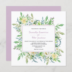 Flores De Verão Convite Para Casamento Floral