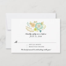 Flores de Verão Intensas | RSVP de Casamento