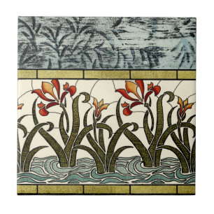 Flores de Vidro Estacionadas com Borda de Banho
