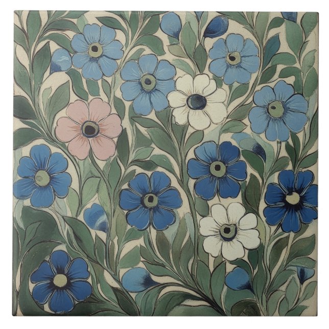 Flores de William De Morgan (Frente)