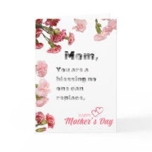 Flores Decoradas Mãe é um Cartão de Férias Bênção