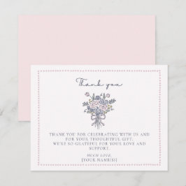 Flores desenhadas à mão, Cartões de agradecimentos