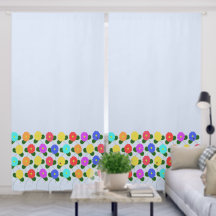 Flores Diversas no Azul Pálido