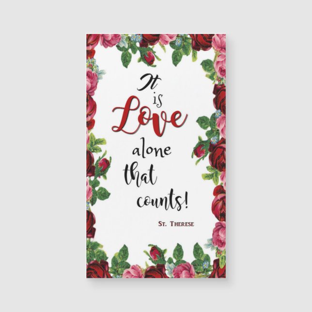 Flores do amor dos rosas do St. Therese (Frente)