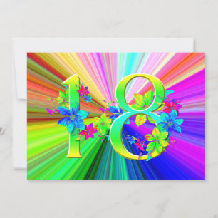 Flores do Arco-Íris Blooming para o 18º Aniversári