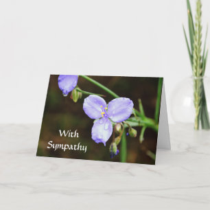 Flores do Cartão de condolências de Flor Azul de