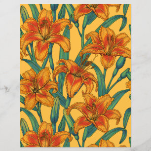 Flores do dia, azuis e amarelas,