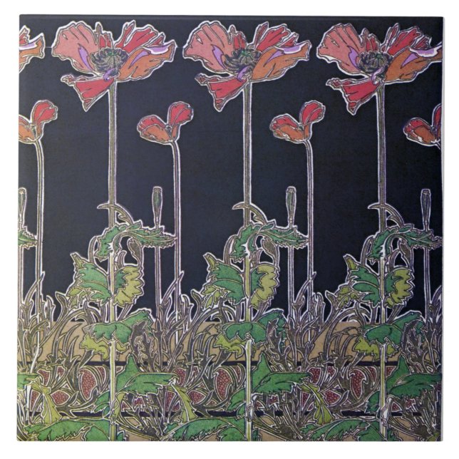 Flores do Estilo Art Nouveau, Mucha (Frente)